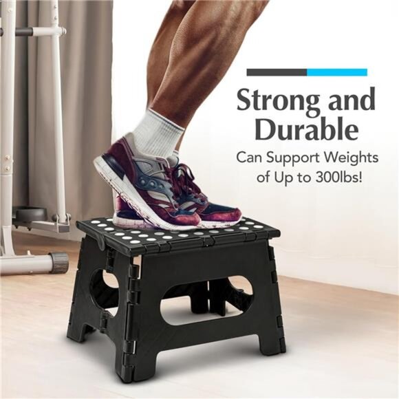Folding Step Stool is Sturdy Enough to Support Adults and Safe Enough for Kids - Picture 4 of 7